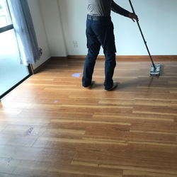 床ワックス仕上げ施工